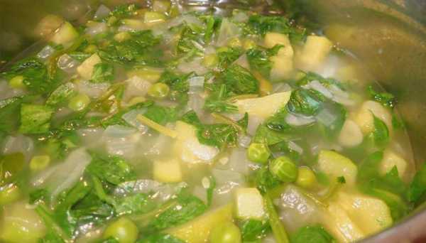 Рецепт суп из зеленого горошка